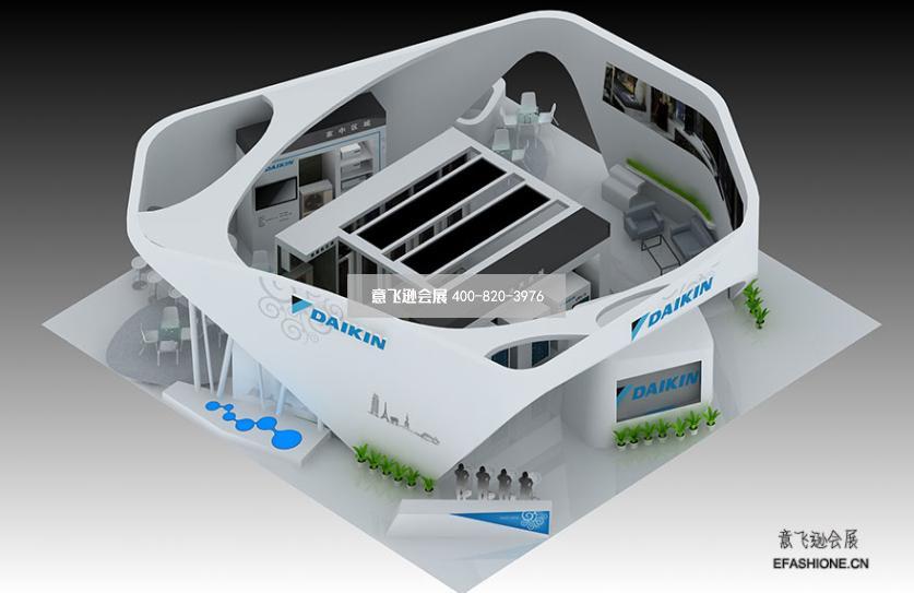 大金空調制冷展展臺設計搭建,空調展臺設計搭建